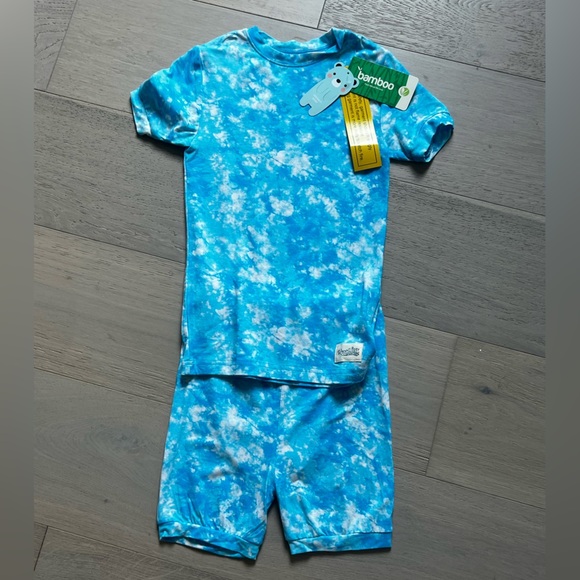 Vaenait baby Blue Tie-Dye Bamboo Pajama Set 8 year old - Picture 1 of 5